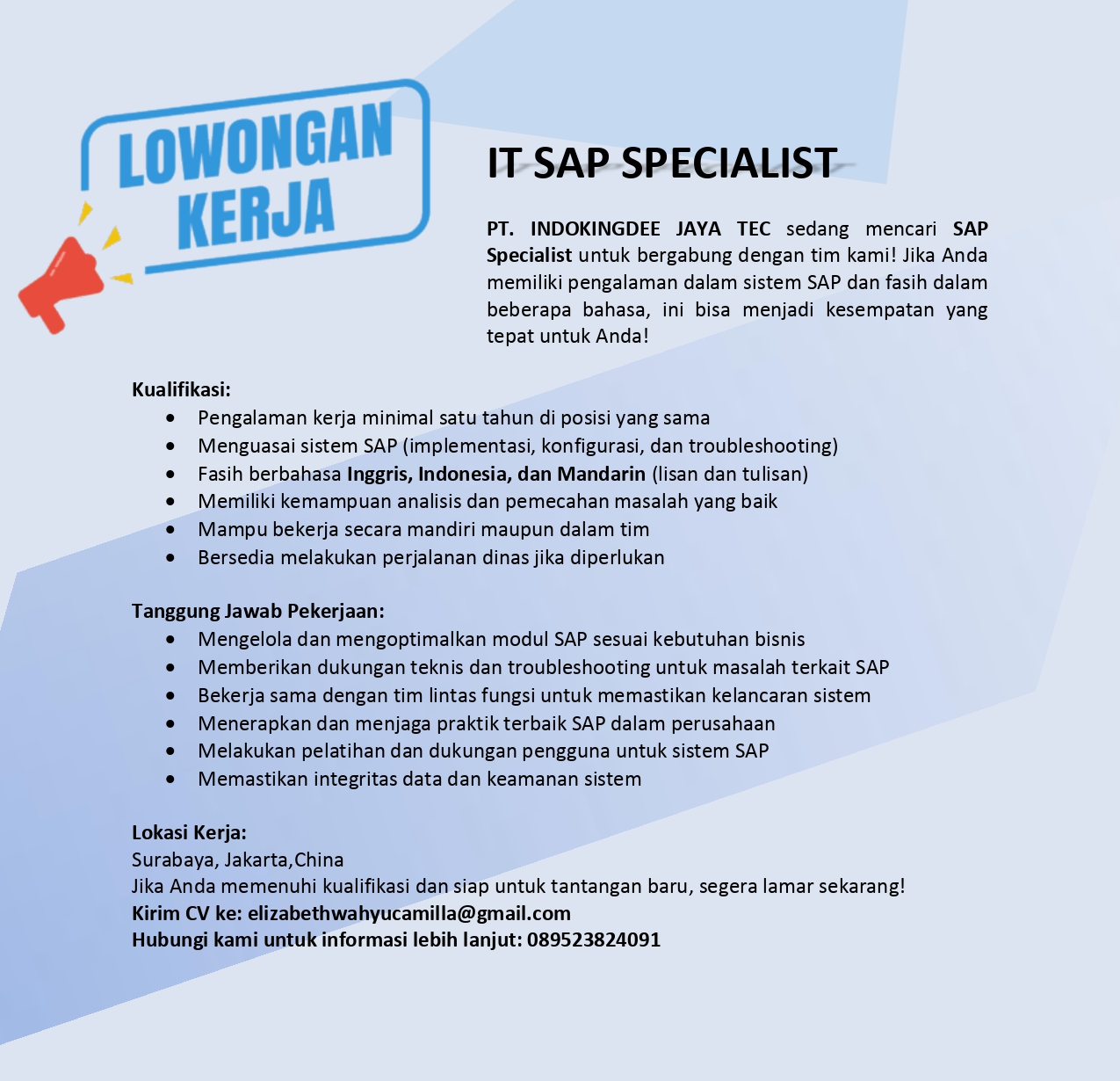 IT SAP Specialist